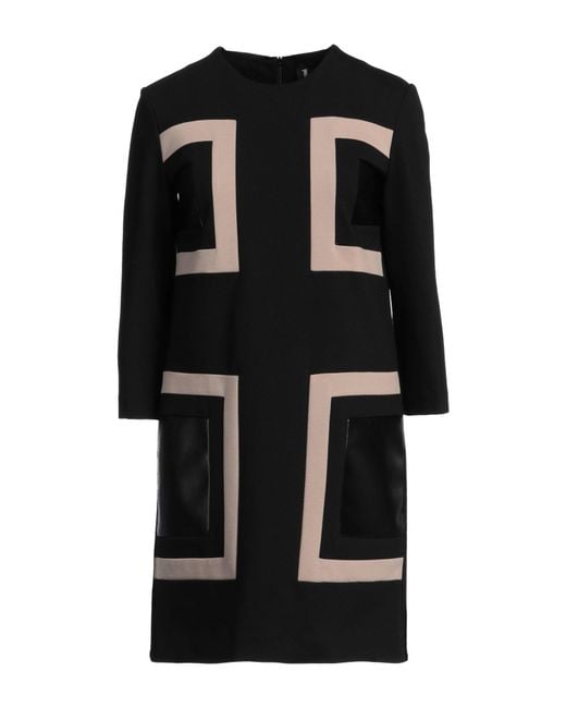 1 One Black Mini Dress Viscose, Nylon, Elastane, Polyester, Polyurethane