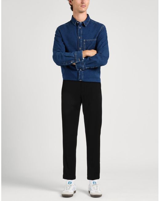 Emanuel Ungaro Black Pants Polyester, Viscose, Elastane for men