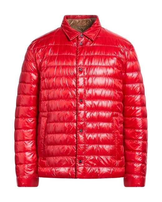 Herno Red Puffer Polyamide for men