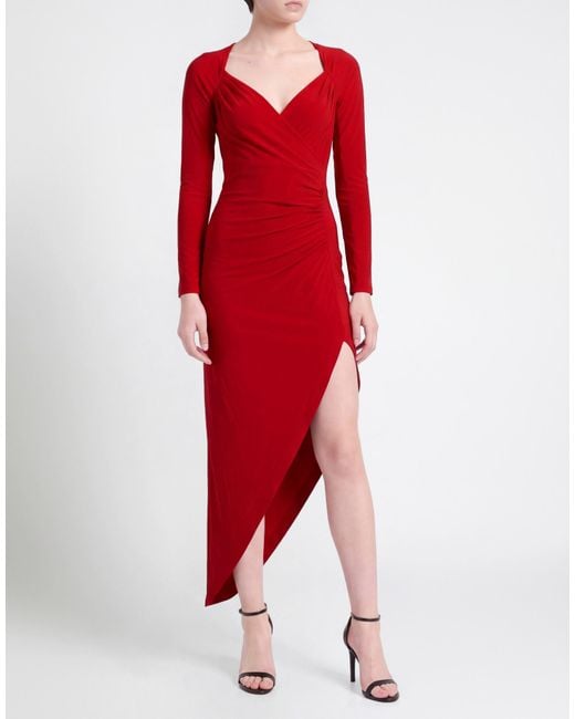Norma Kamali Red Midi Dress