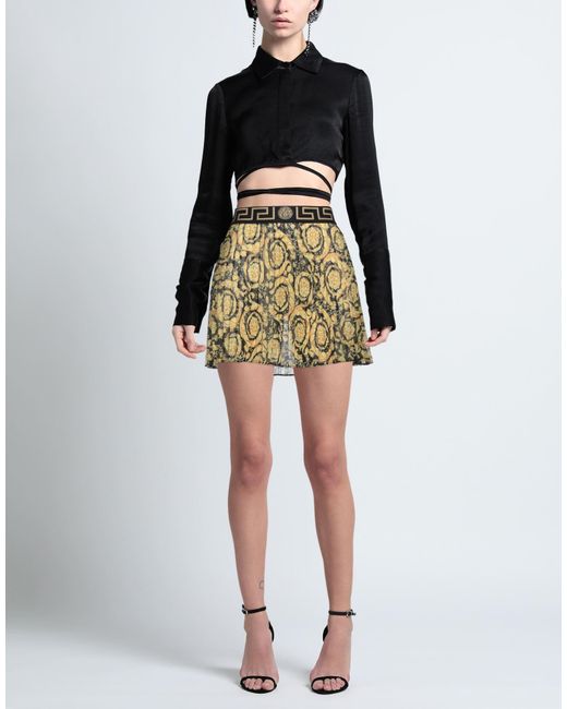 Versace Metallic Mini Skirt