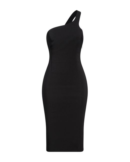 Olla Parèg Black Midi Dress