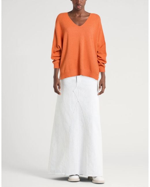 Manila Grace Orange Sweater Viscose, Polyester, Polyamide