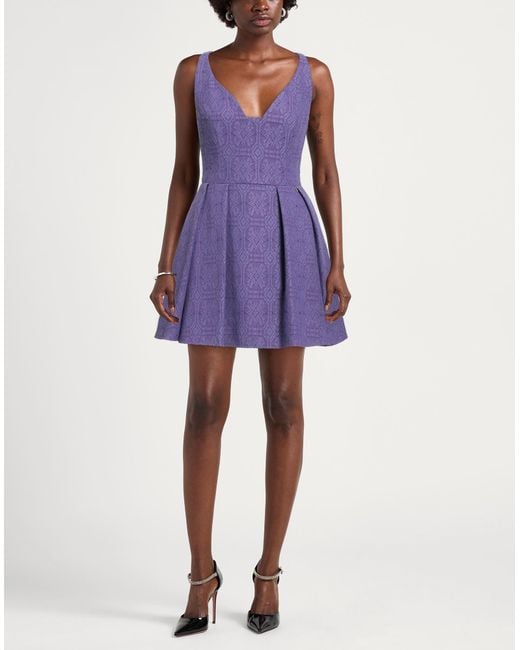 Robe courte Elisabetta Franchi en coloris Purple