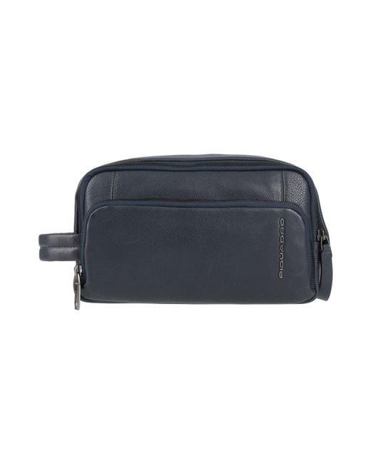 Piquadro Blue Beauty Cases for men