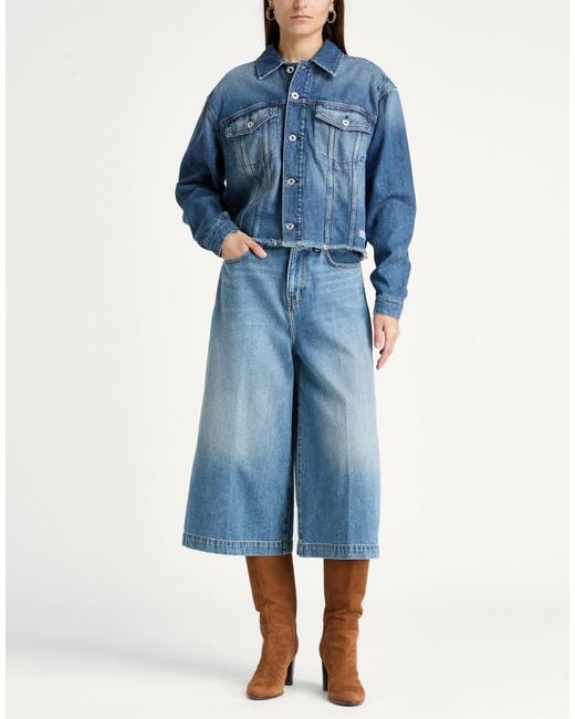 Karl Lagerfeld Blue Denim Outerwear