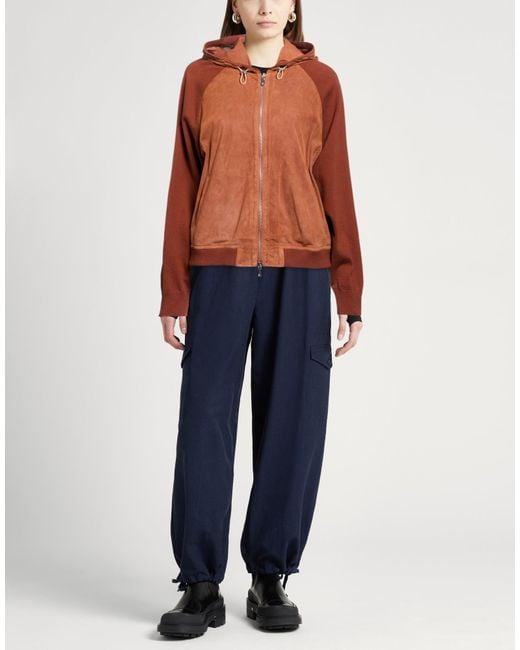Eleventy Orange Jacket Sheepskin