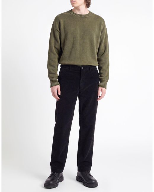 Barena Black Pants Cotton, Rayon, Elastane for men