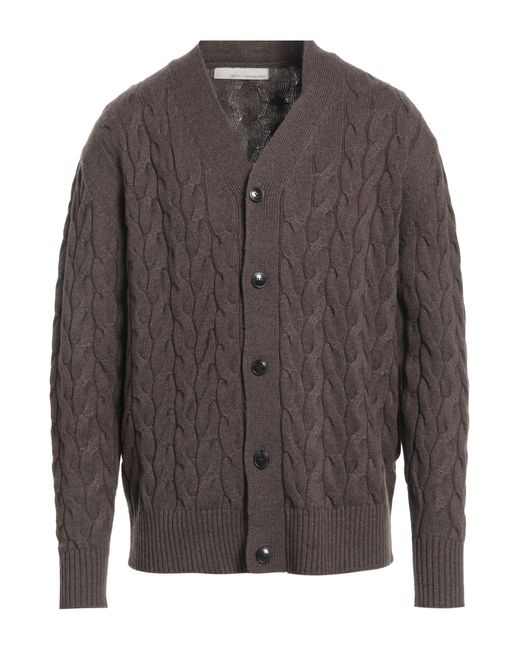 Original Vintage Style Gray Cardigan Cashmere, Polyamide, Wool for men