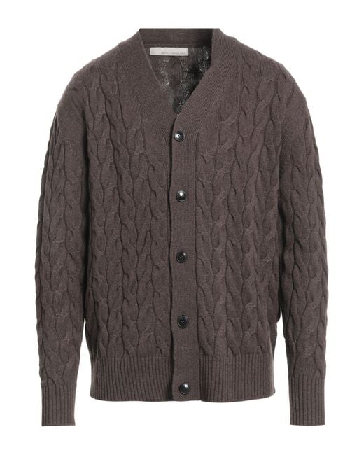 Original Vintage Style Strickjacke in Gray für Herren