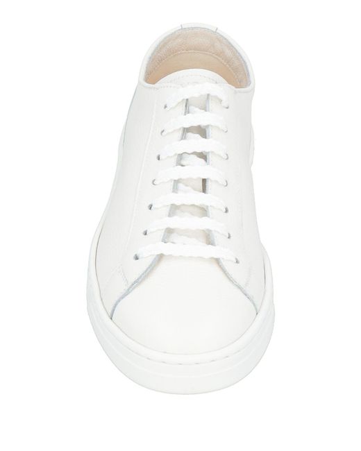 Doucal's White Sneakers Leather