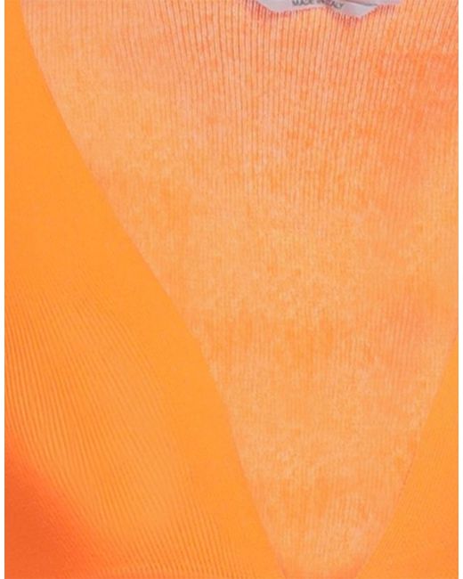 MSGM Orange Wrap Cardigans