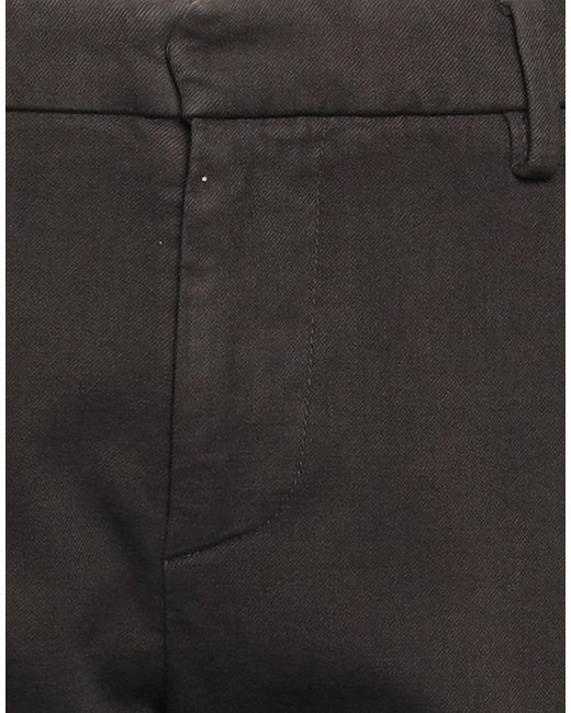 Dondup Gray Dark Pants Cotton, Elastane for men