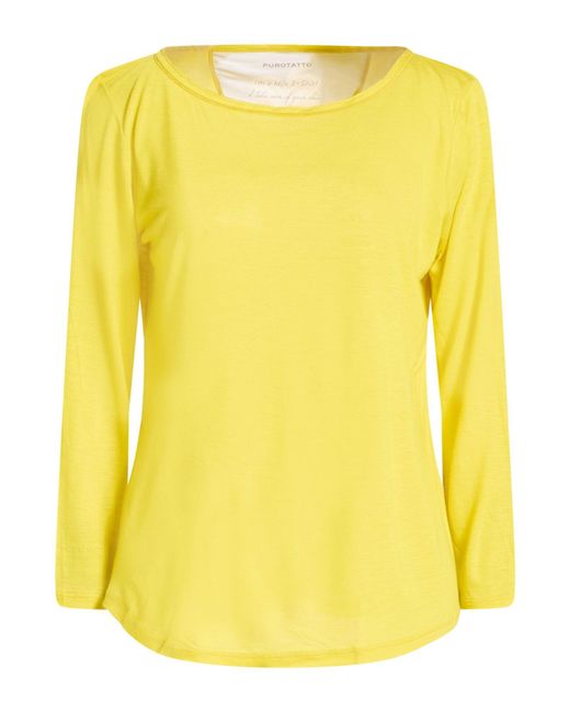 Purotatto Yellow T-Shirt Modacrylic, Milk Protein Fiber