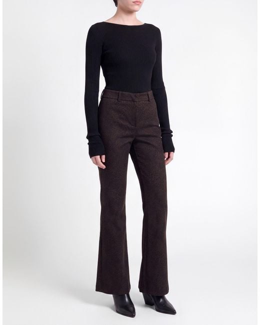 Kaos Black Pants Polyester, Viscose, Elastane