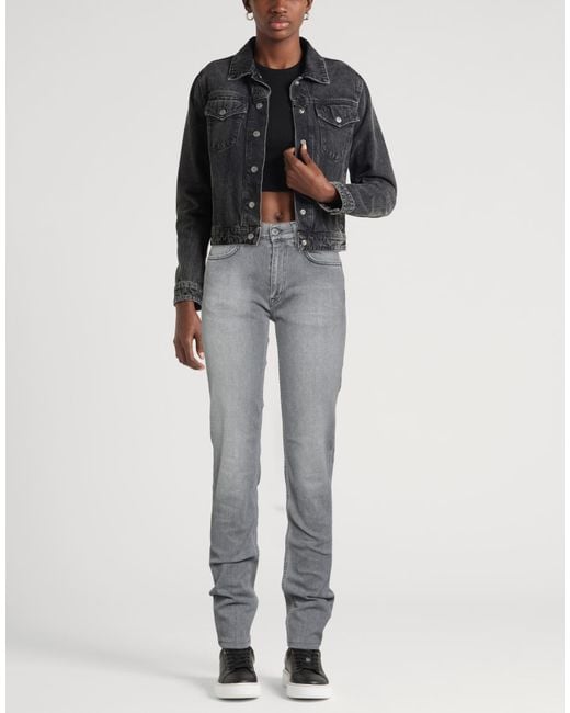 Acne Gray Jeans Cotton, Elastomultiester, Elastane