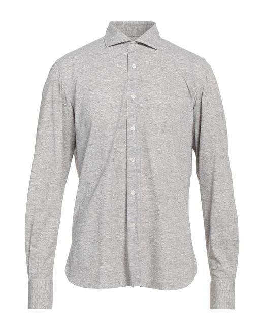 Orian Gray Shirt Polyamide, Elastane for men