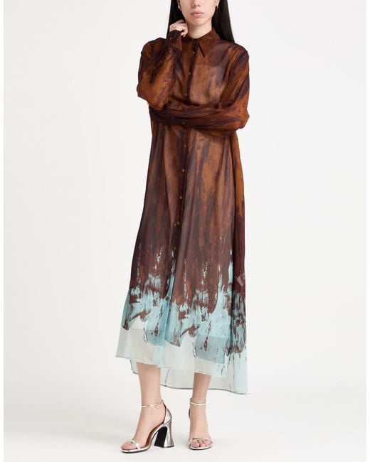 Vivienne Westwood Brown Maxi Dress Polyester