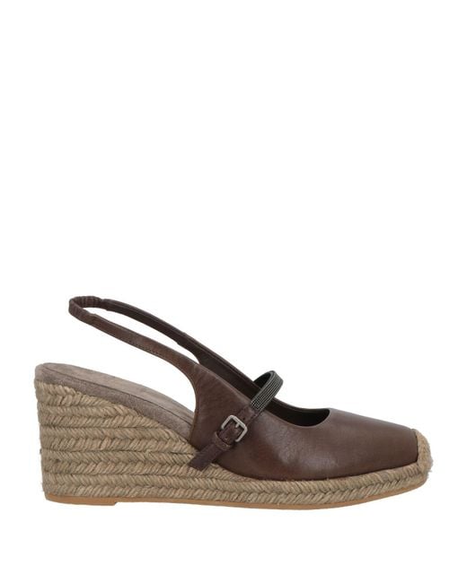Brunello Cucinelli Brown Espadrilles