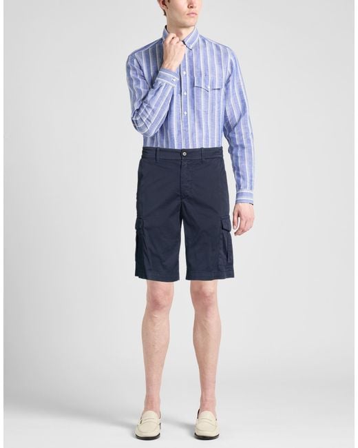 Eleventy Blue Shorts & Bermuda Shorts Cotton, Elastane for men