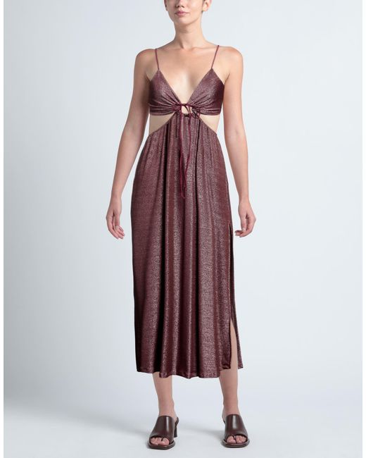 Haveone Purple Maxi Dress
