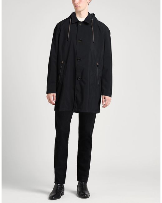 Herno Blue Overcoat & Trench Coat Polyester, Polyurethane for men