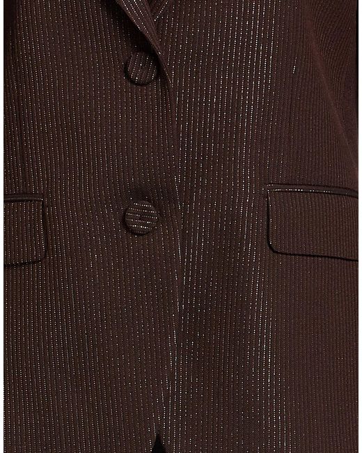 Lardini Brown Dark Blazer Wool, Polyester, Elastane