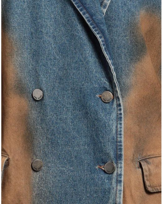 Uma Wang Blue Denim Outerwear Cotton