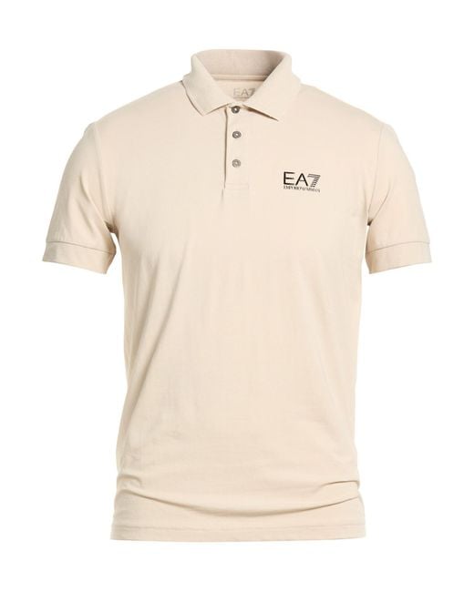 EA7 Natural Polo Shirts for men