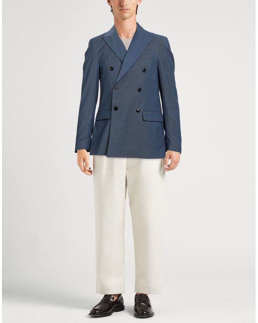 Liu Jo Blue Blazer Polyester, Viscose, Elastane for men
