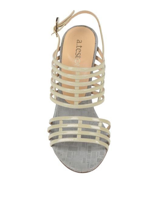 Testoni Metallic Sandals