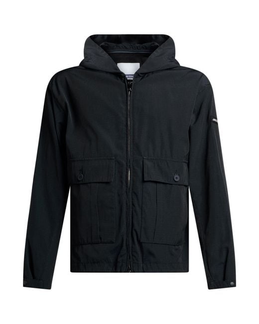 Jacob Cohen Blue Midnight Jacket Polyester, Cotton for men