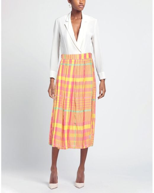 Jupe midi Department 5 en coloris Orange