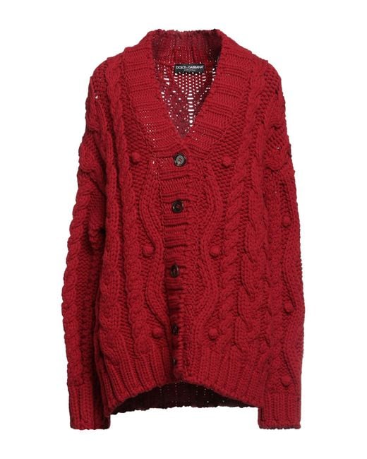 Dolce & Gabbana Red Cardigan