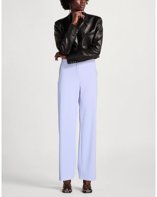 Imperial Blue Lilac Pants Polyester, Elastane