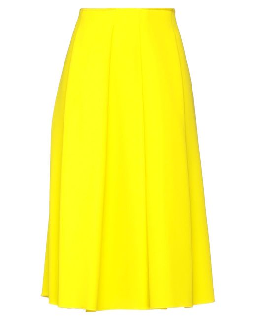 Tara Jarmon Yellow Midi Skirt
