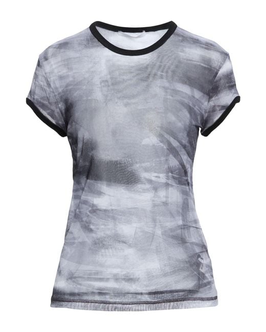 Helmut Lang Gray T-Shirt Polyamide