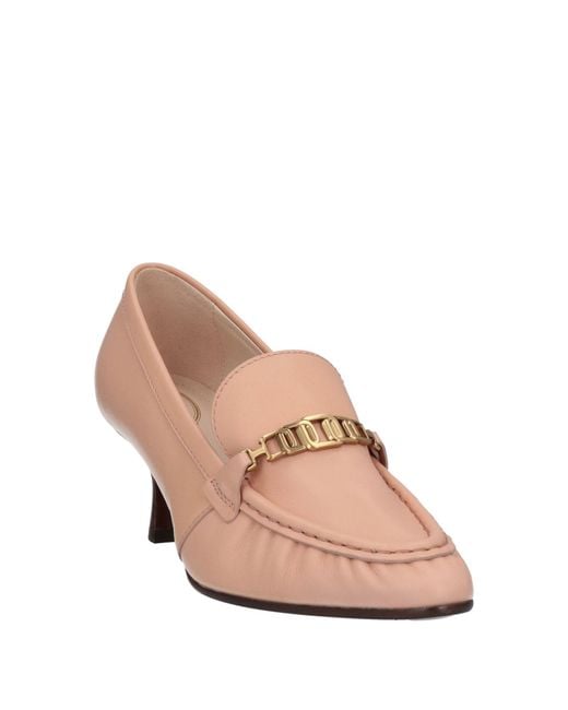 Tod's Pink Loafers Soft Leather