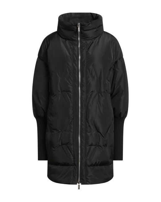 Moorer Black Puffer Polyester, Virgin Wool