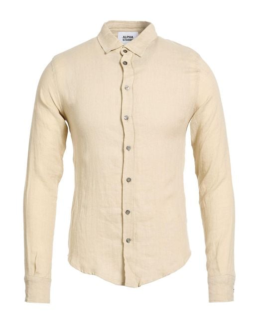 Alpha Studio Natural Shirt for men