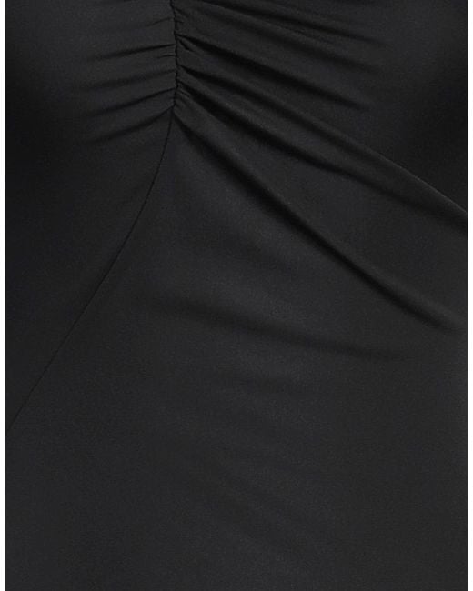 REVISE CONCEPT Black Midi Dress Polyester, Elastane