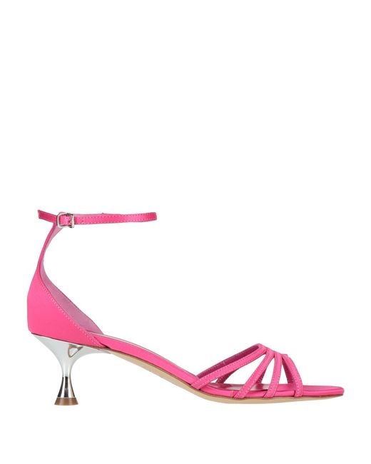 NCUB Pink Sandals Textile Fibers