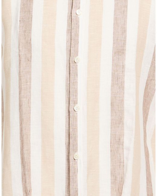 Isaia Natural Shirt Linen for men