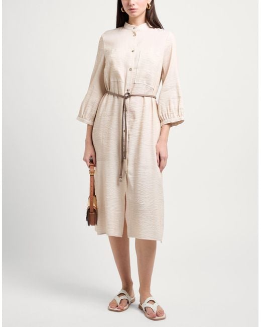Peserico White Midi Dress