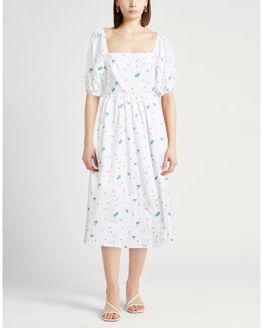 Barbour White Midi Dress