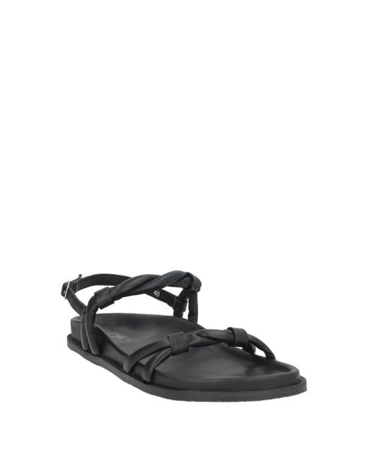 Elena Iachi Black Sandals Leather