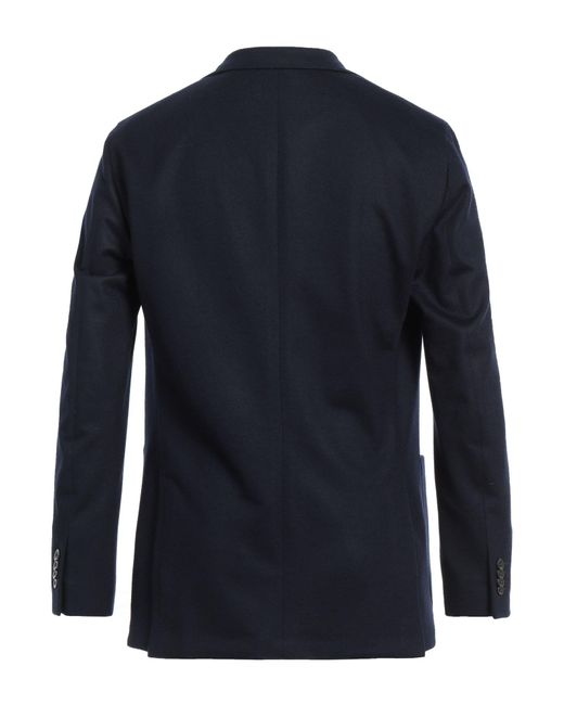 Boglioli Blue Blazer Virgin Wool for men