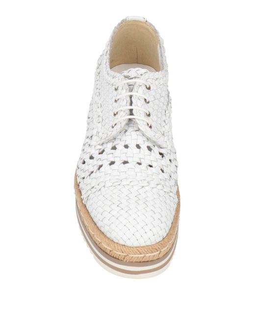 Pons Quintana White Lace-up Shoes