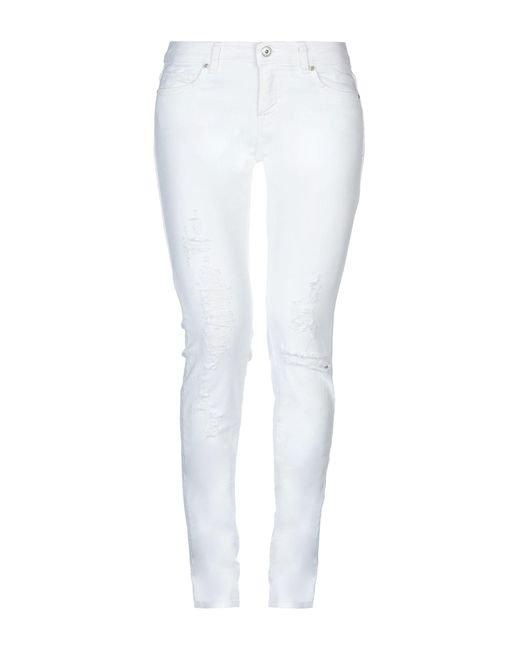 Roy Rogers White Jeans Cotton, Elastane