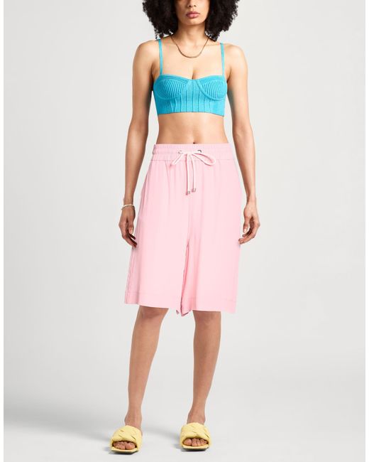 Iceberg Pink Shorts & Bermuda Shorts Acetate, Silk